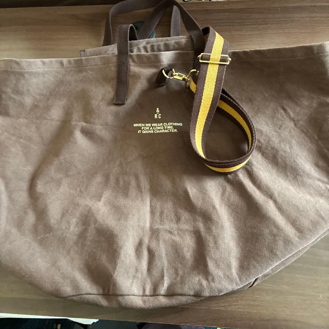 Curensology ブラウン キャンバストートバッグ