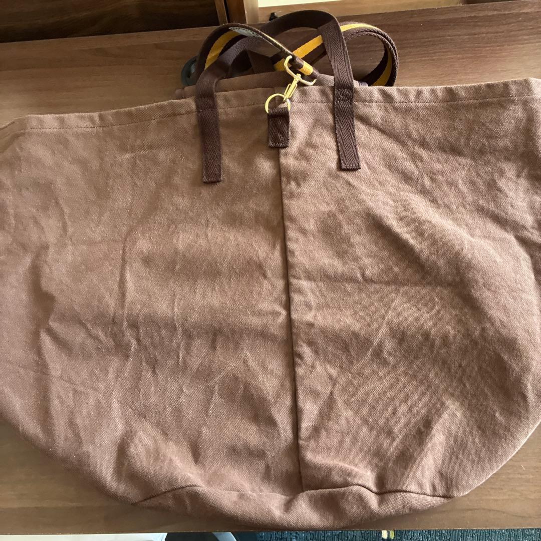 Curensology ブラウン キャンバストートバッグ