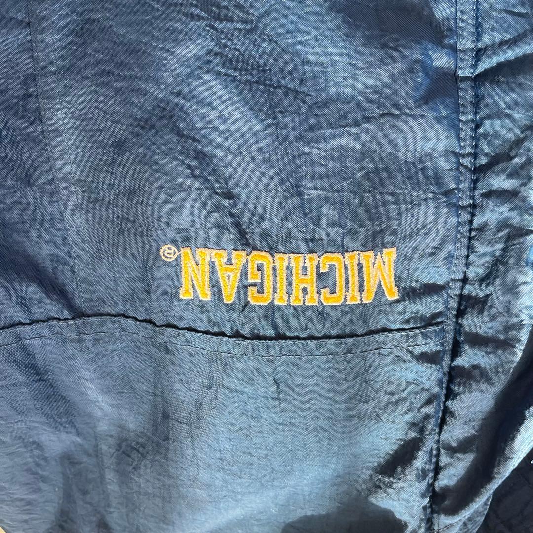 90s STARTER ミシガン大学 中綿 ナイロンジャケット XL アメフト