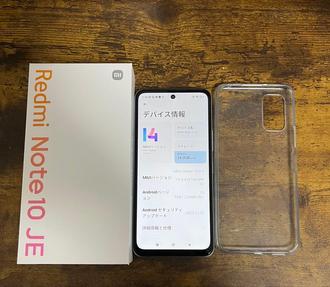 スマートフォン本体 Redmi Note 10JE