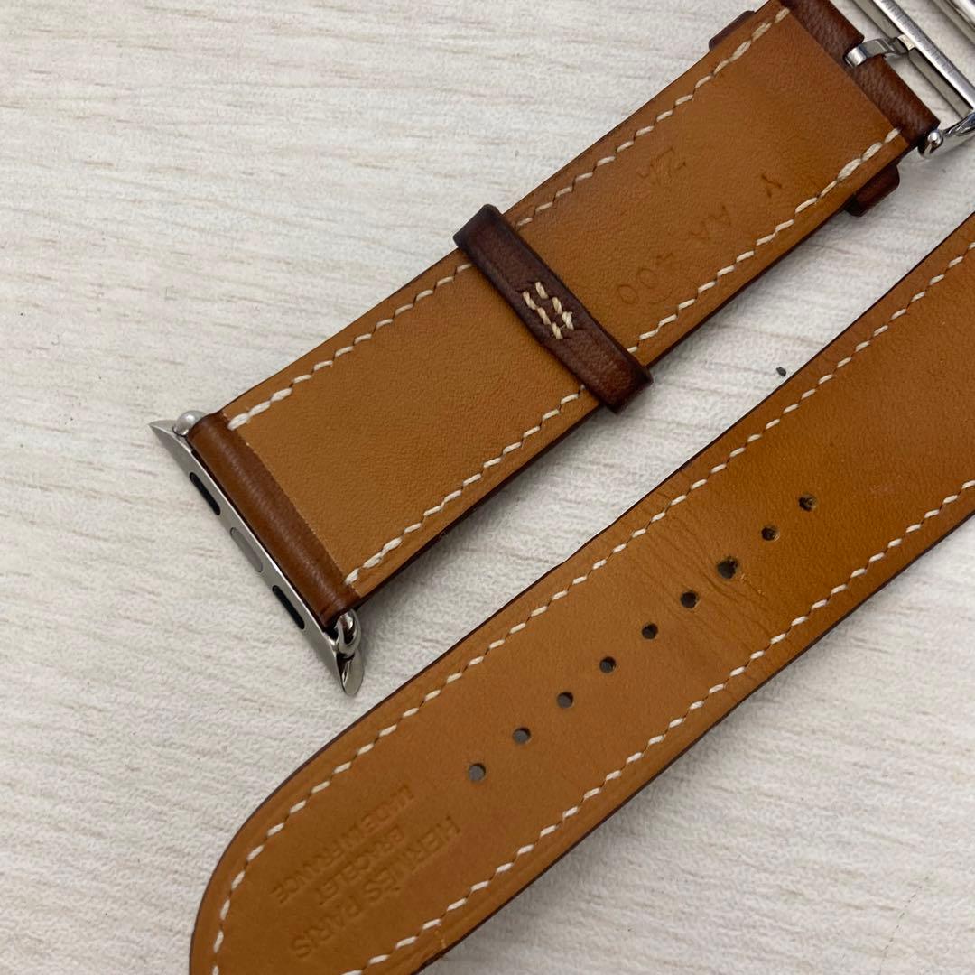 希少　エルメス　Apple Watch ベルト　ブラウン　美品　44mm