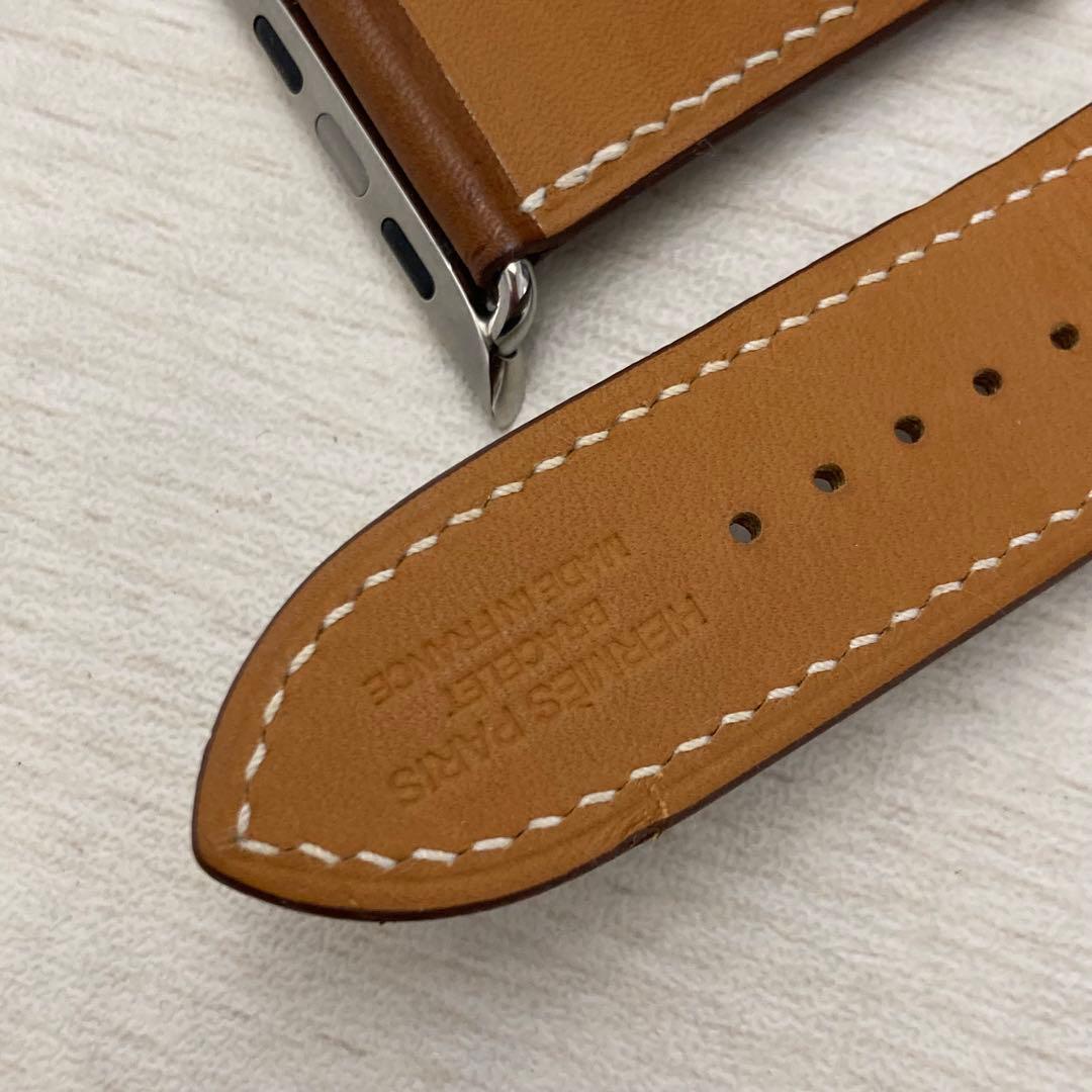 希少　エルメス　Apple Watch ベルト　ブラウン　美品　44mm