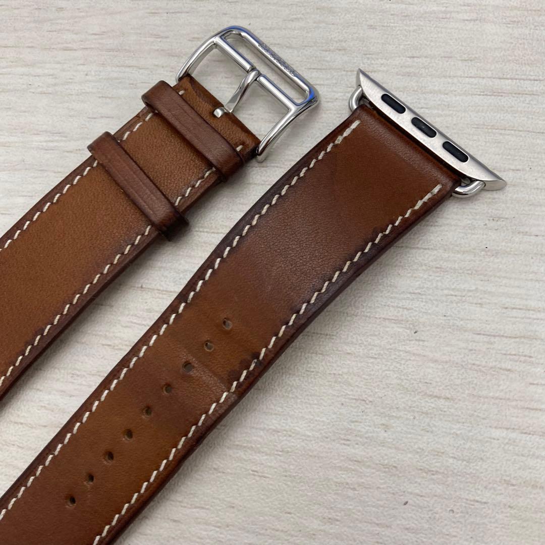 希少　エルメス　Apple Watch ベルト　ブラウン　美品　44mm
