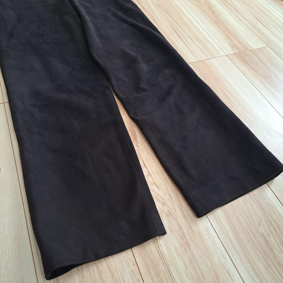LOEWE　ロエベ　スエードパンツ　ブラック　M