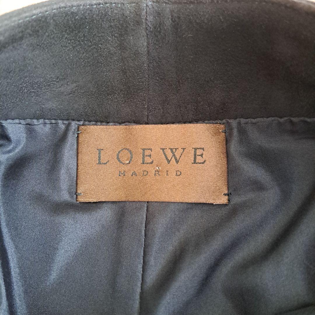 LOEWE　ロエベ　スエードパンツ　ブラック　M