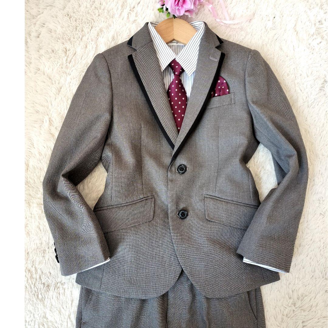 【未使用級】ワンダーファクトリーフォーマル5点 男の子120 長ズボン 卒入学