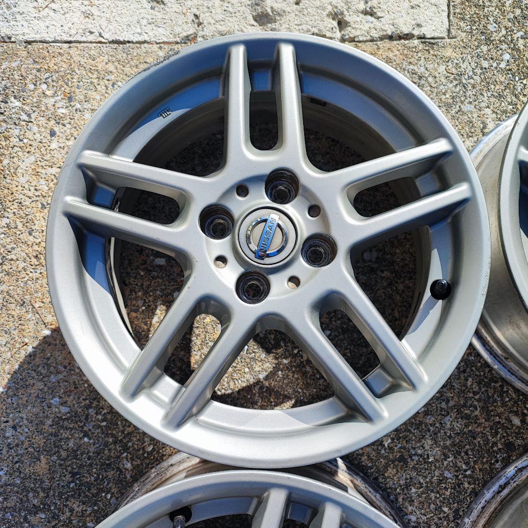 【送料込】日産 マーチ AK12 12SR 後期純正ホイール