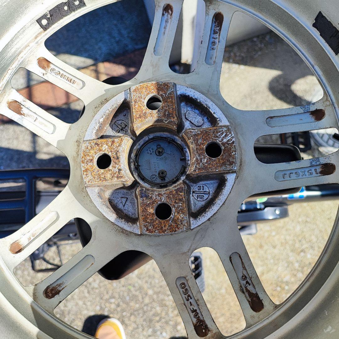 【送料込】日産 マーチ AK12 12SR 後期純正ホイール