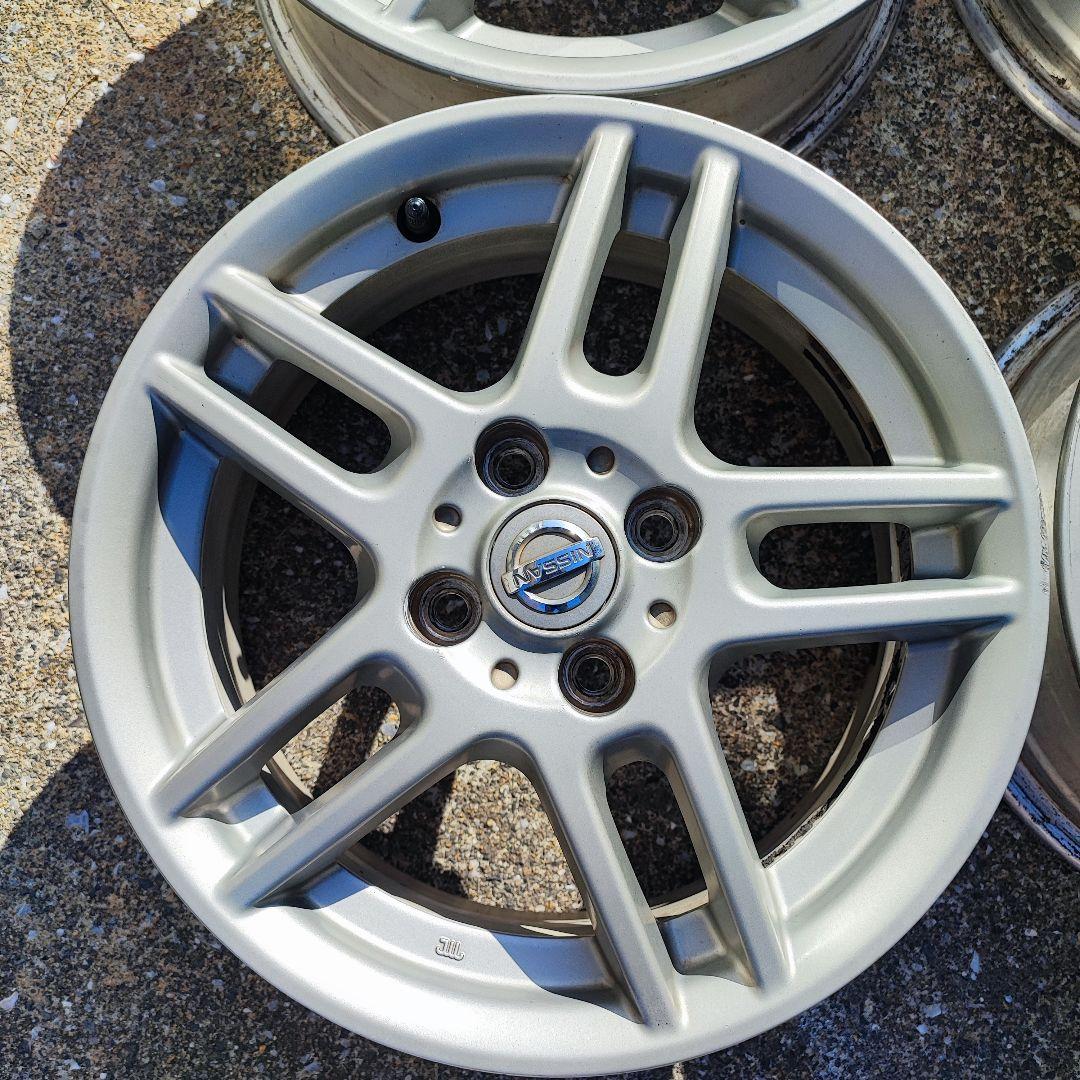 【送料込】日産 マーチ AK12 12SR 後期純正ホイール