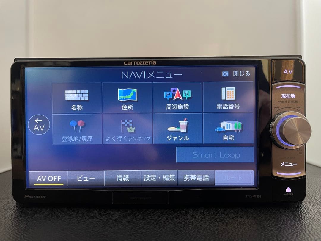 楽ナビAVIC-RW900 2026年地図最新2.0.0.版最新オービス