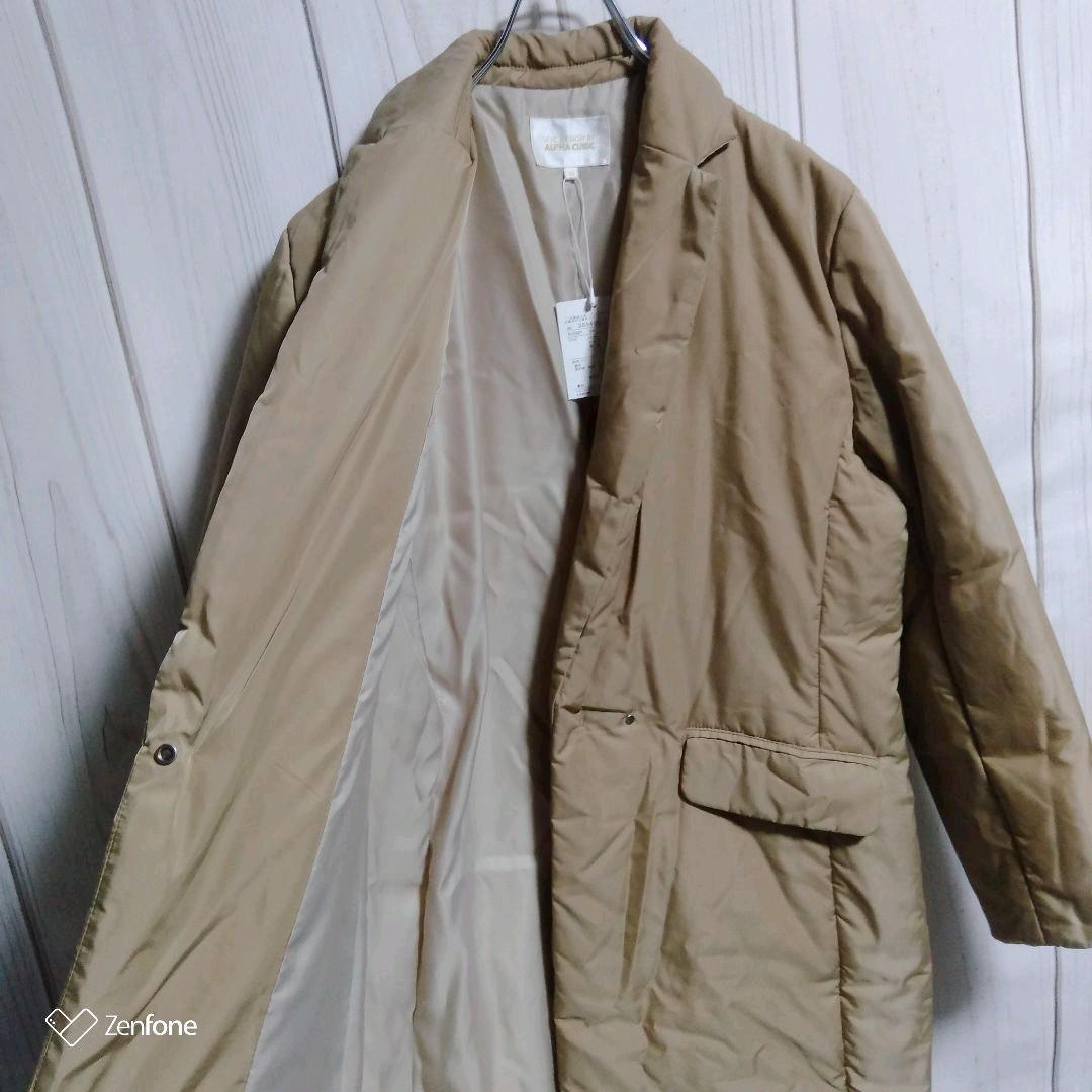新品 タグ付 ALPHACUBIC ダウン ロング コート アルファキュービック