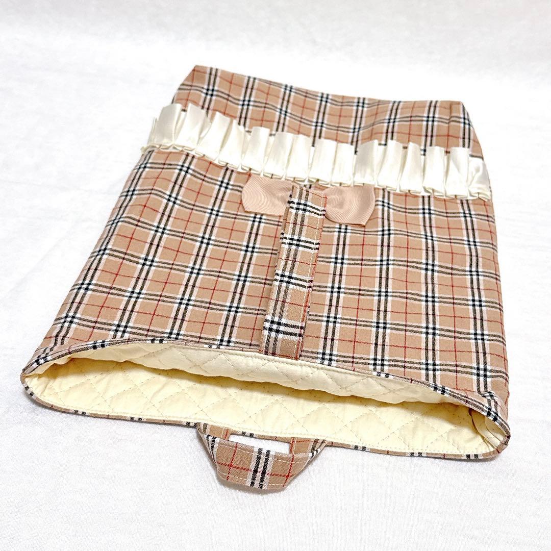 ベージュ◇チェック柄　女の子　入園入学３点セット◇