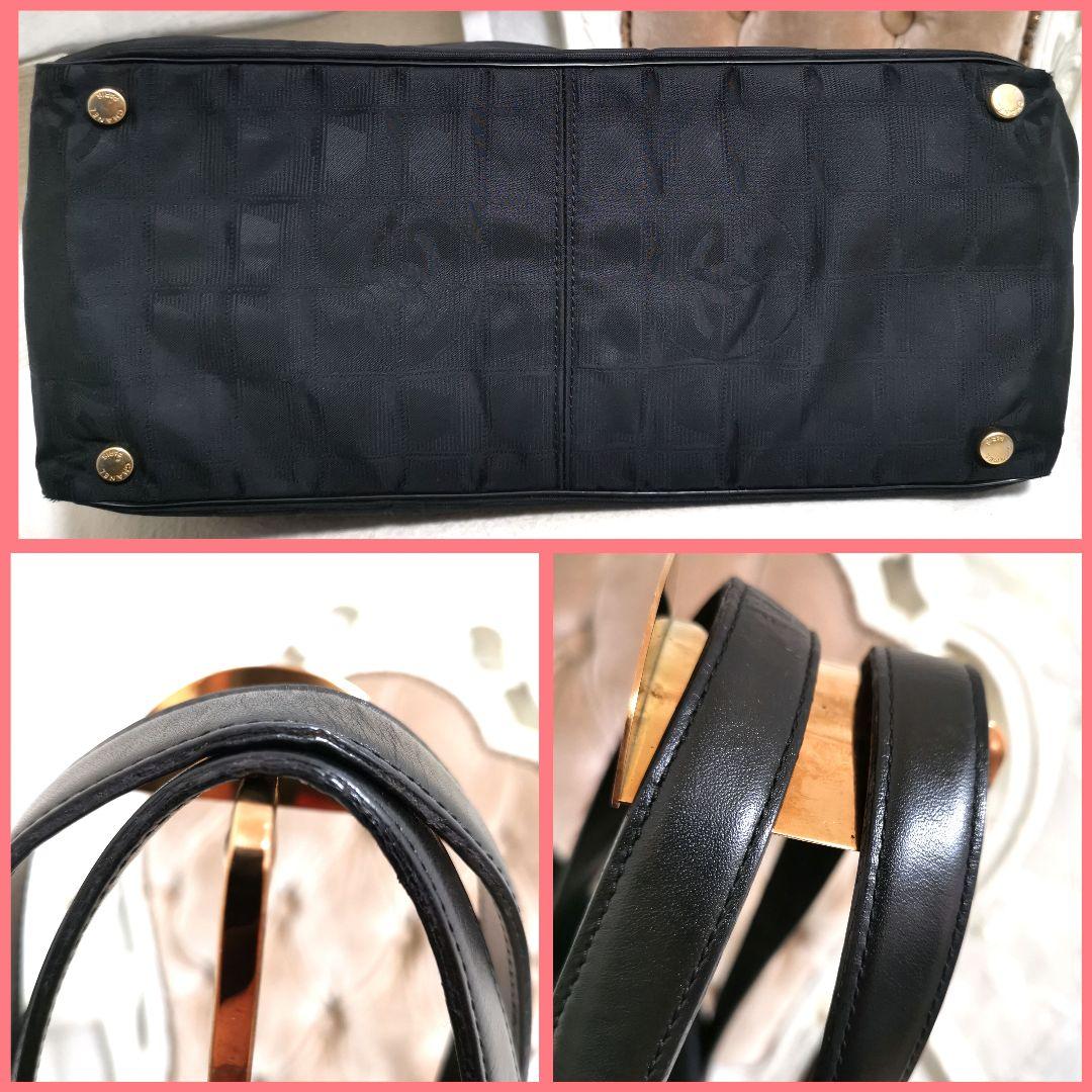 【極美品】シャネルCHANEL ニュートラベルライン肩掛けトートバッグ黒 鑑定済