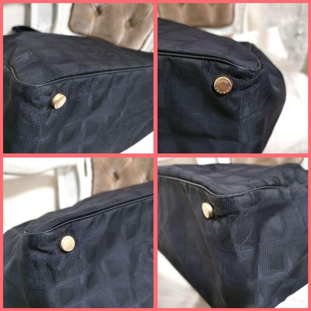 【極美品】シャネルCHANEL ニュートラベルライン肩掛けトートバッグ黒 鑑定済