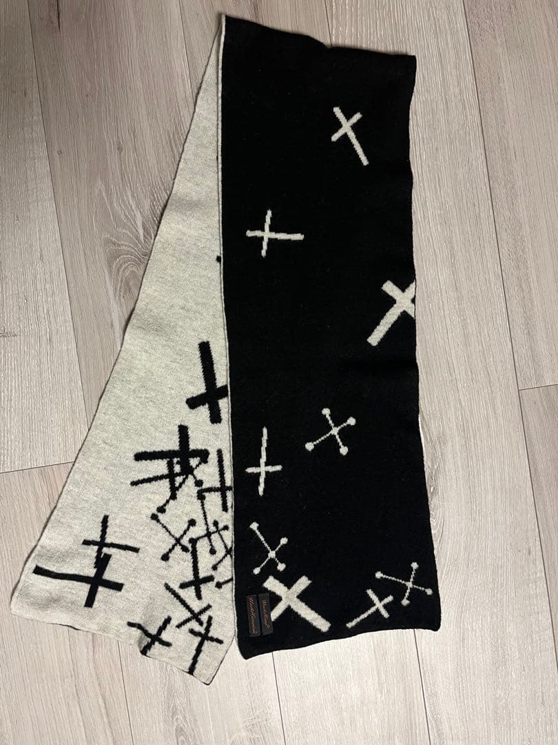 UNDERCOVER アンダーカバー 魔女期　クロス柄マフラー　ストール