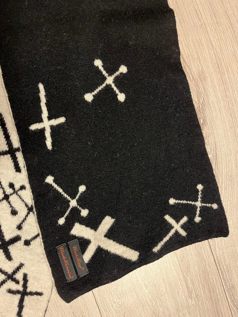 UNDERCOVER アンダーカバー 魔女期　クロス柄マフラー　ストール