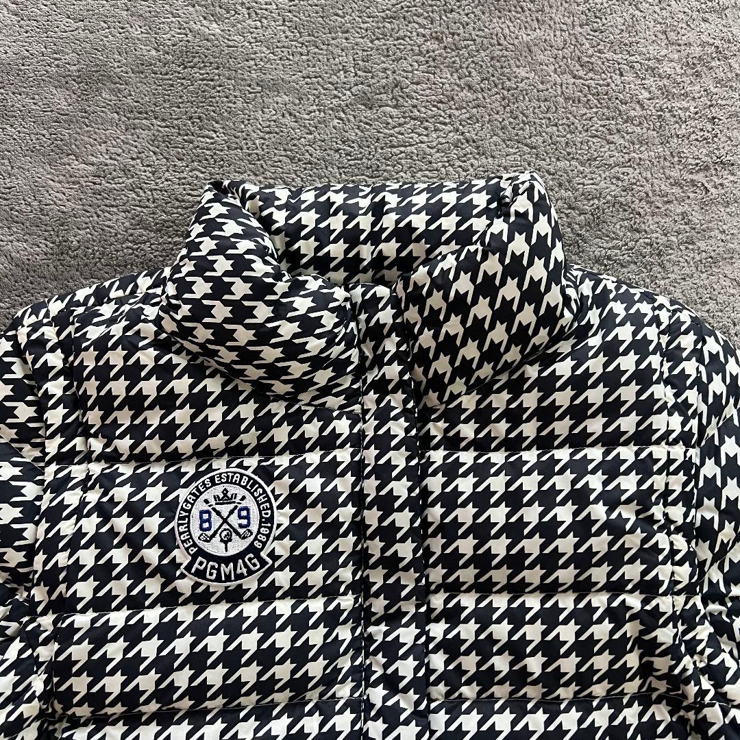 PEARLY GATES パーリーゲイツ　千鳥柄　ダウンジャケット　レディース