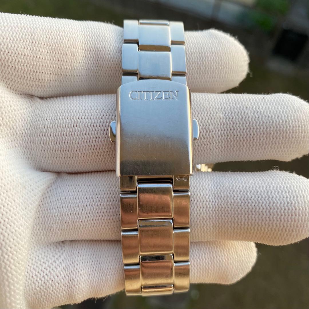 CITIZEN エコ・ドライブ クロノグラフ ブラック メンズ腕時計