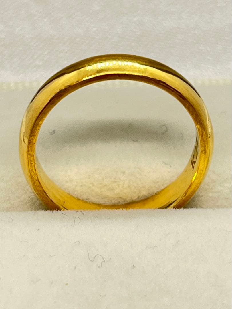 K24 純金 甲丸リング 5.83g指輪 リング 刻印あり ハンドメイド