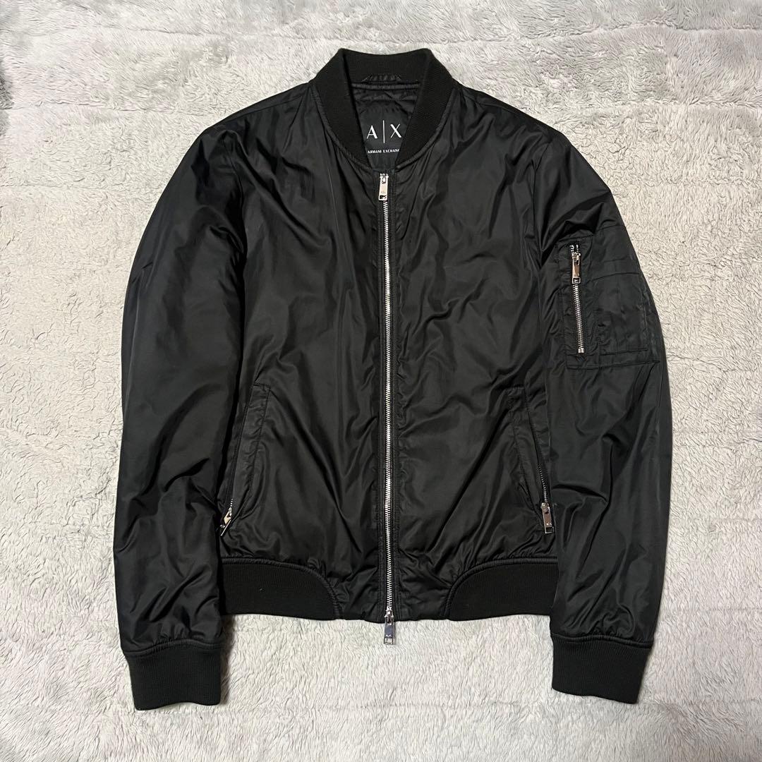 A|X ARMANI EXCHANGE ナイロン MA-1 ジャケット ブラック