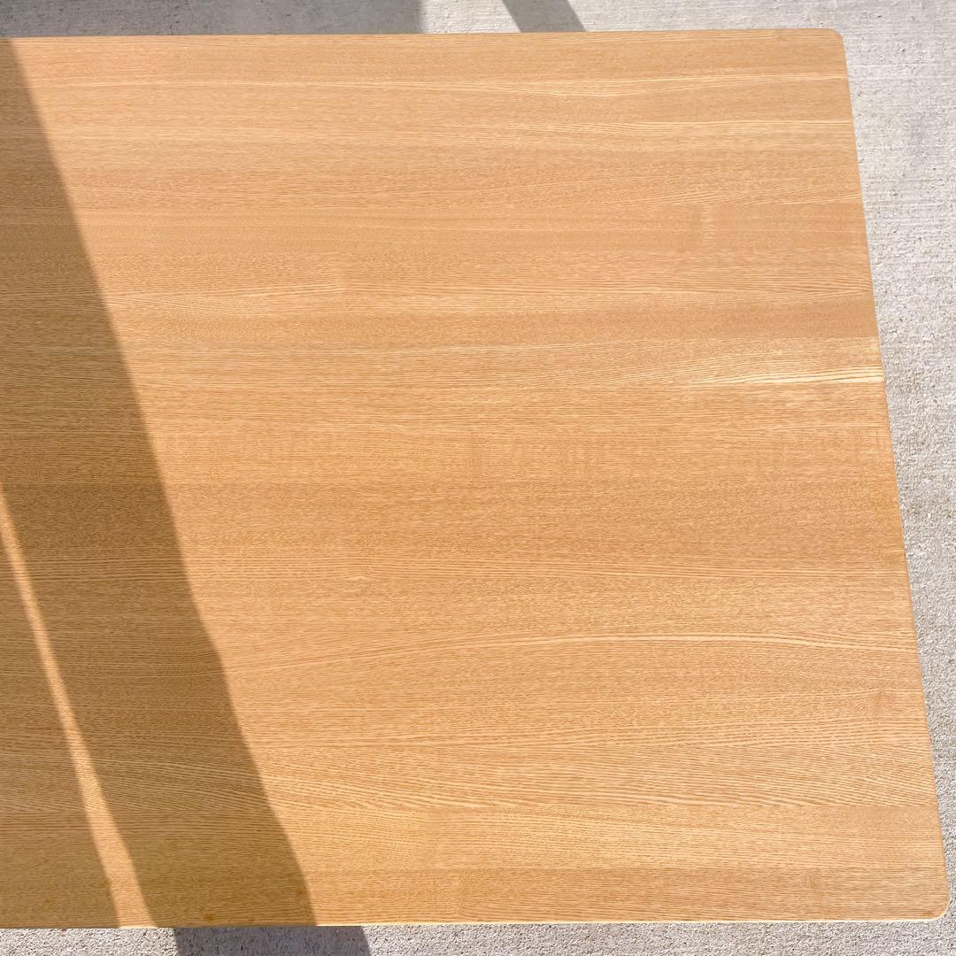 【美品送料込】高級タモ材 折り畳みローテーブル センターテーブル 天然木 座卓