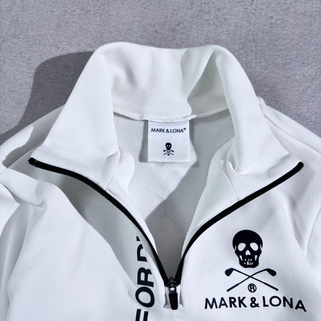美品 MARK&LONA ハーフジップフリース 裏起毛 36 日本製