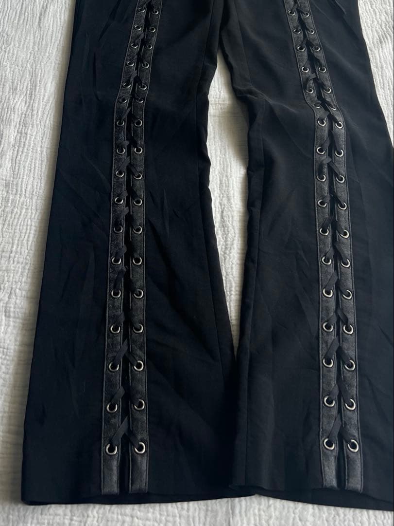 パンツ \"unknown\" Lace-up Flared Pants