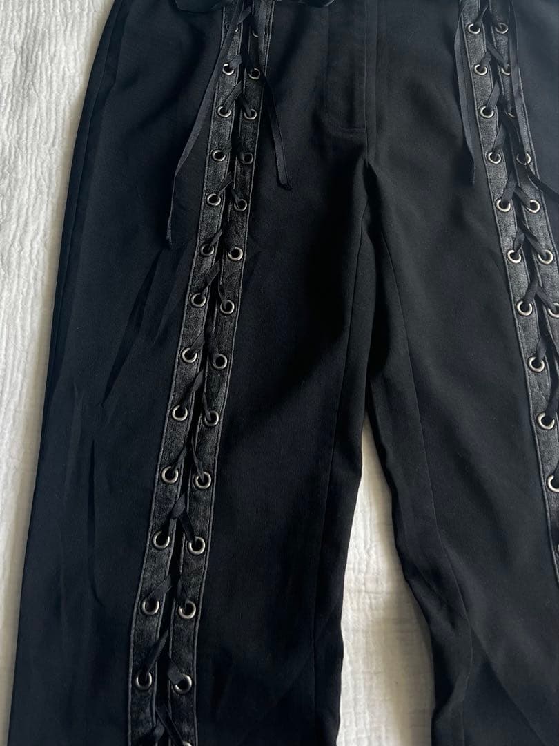 パンツ \"unknown\" Lace-up Flared Pants