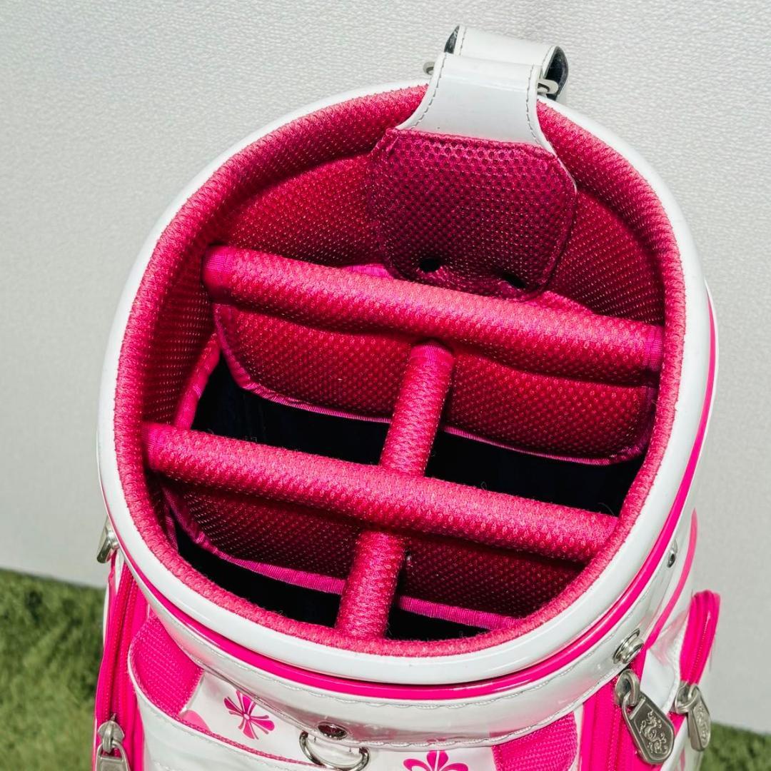 ダンスウィズドラゴン キャディバッグ カート式 5分割 エナメル 大人気モデル