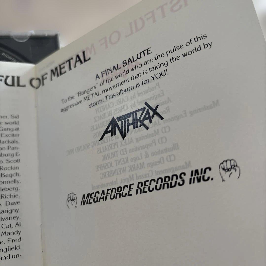 ANTHRAX FISTFUL OF L 国内盤、帯付