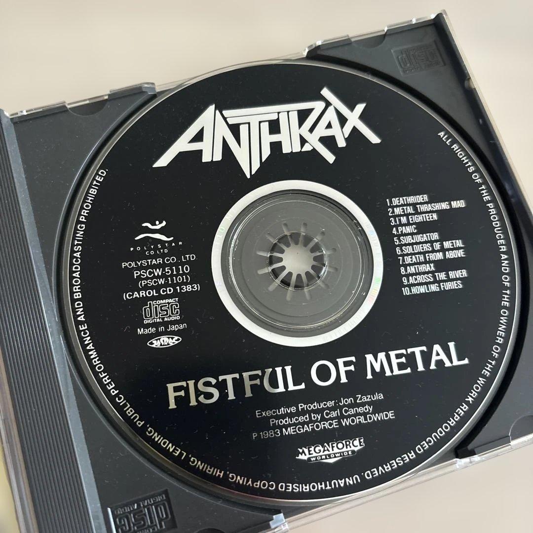 ANTHRAX FISTFUL OF L 国内盤、帯付