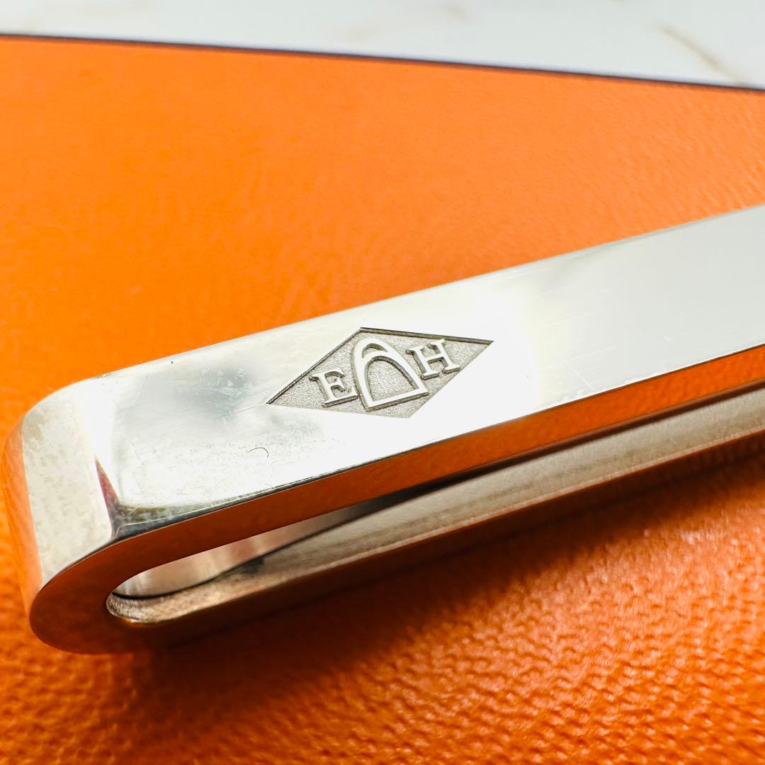 HERMES　エルメス　ロゴ刻印　シルバー　ネクタイピン　タイピン　Ag925