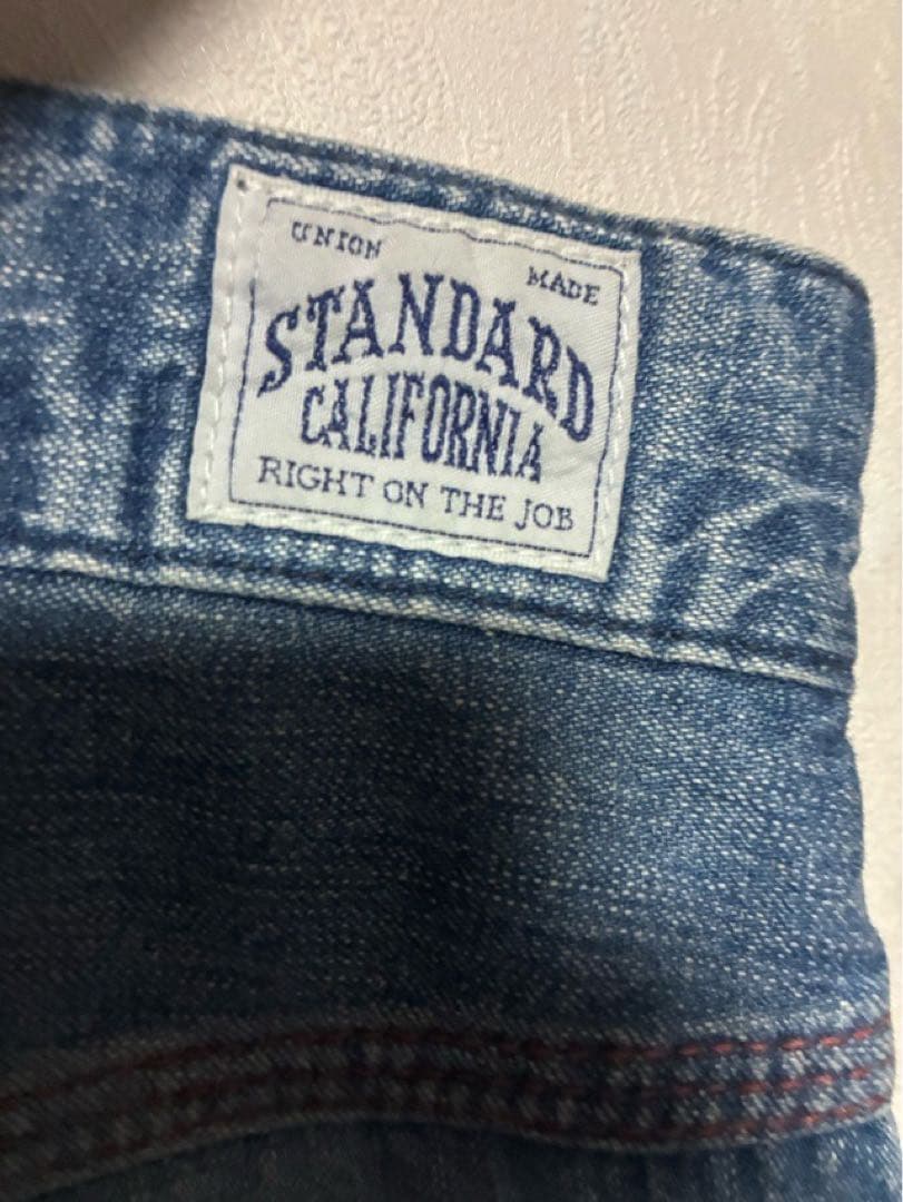 スタンダードカリフォルニア ペインターパンツ デニム ダメージリペア加工 W32
