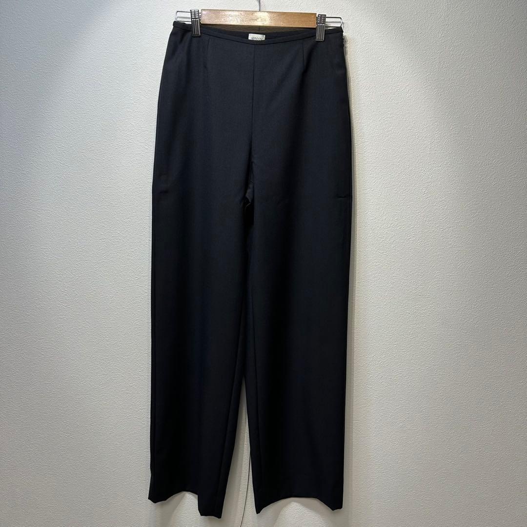 希少 美品 ARMANI ウール スカート パンツ 3ピース セットアップ 44