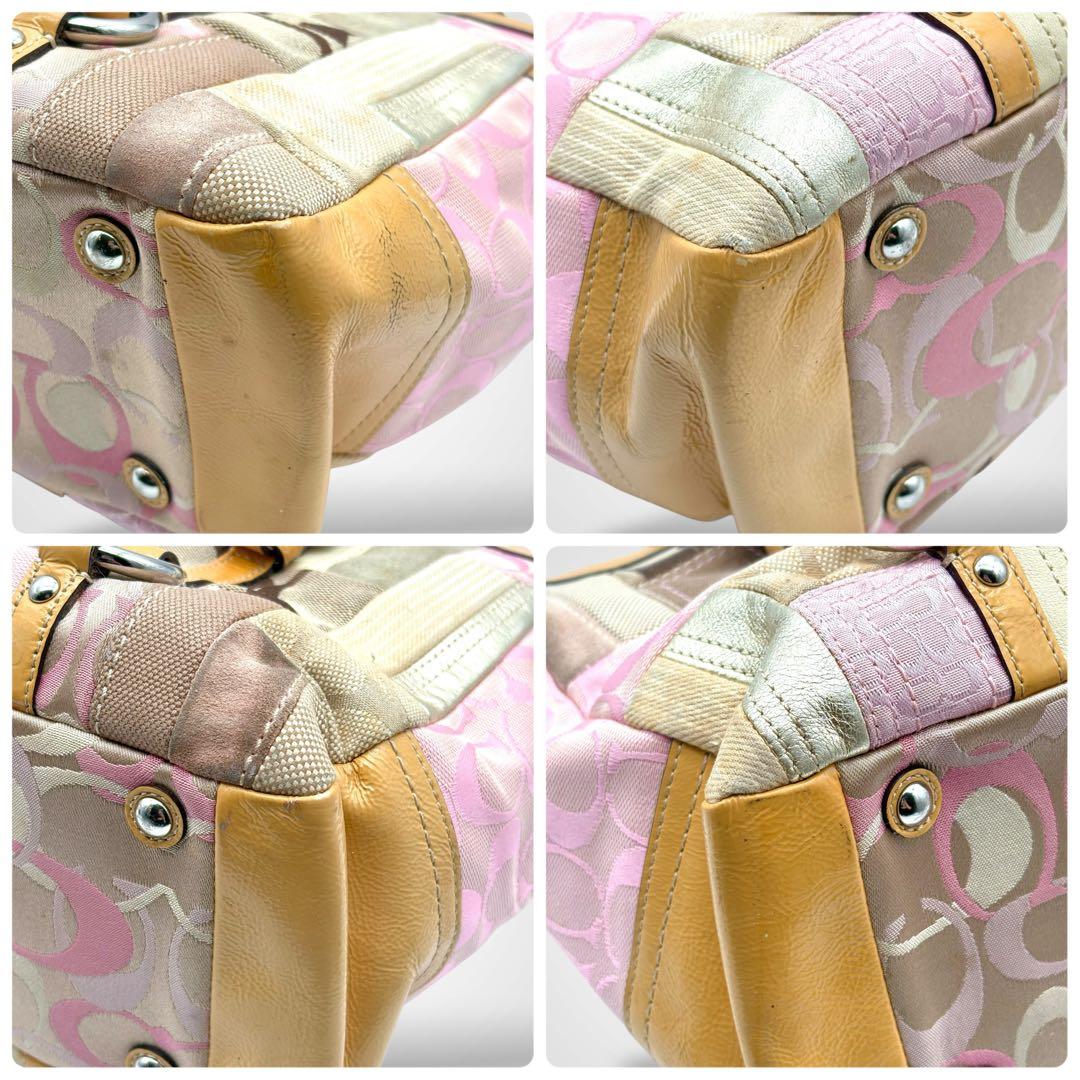 希少✨Vintage Coach Patchwork Tote Bag Y2K