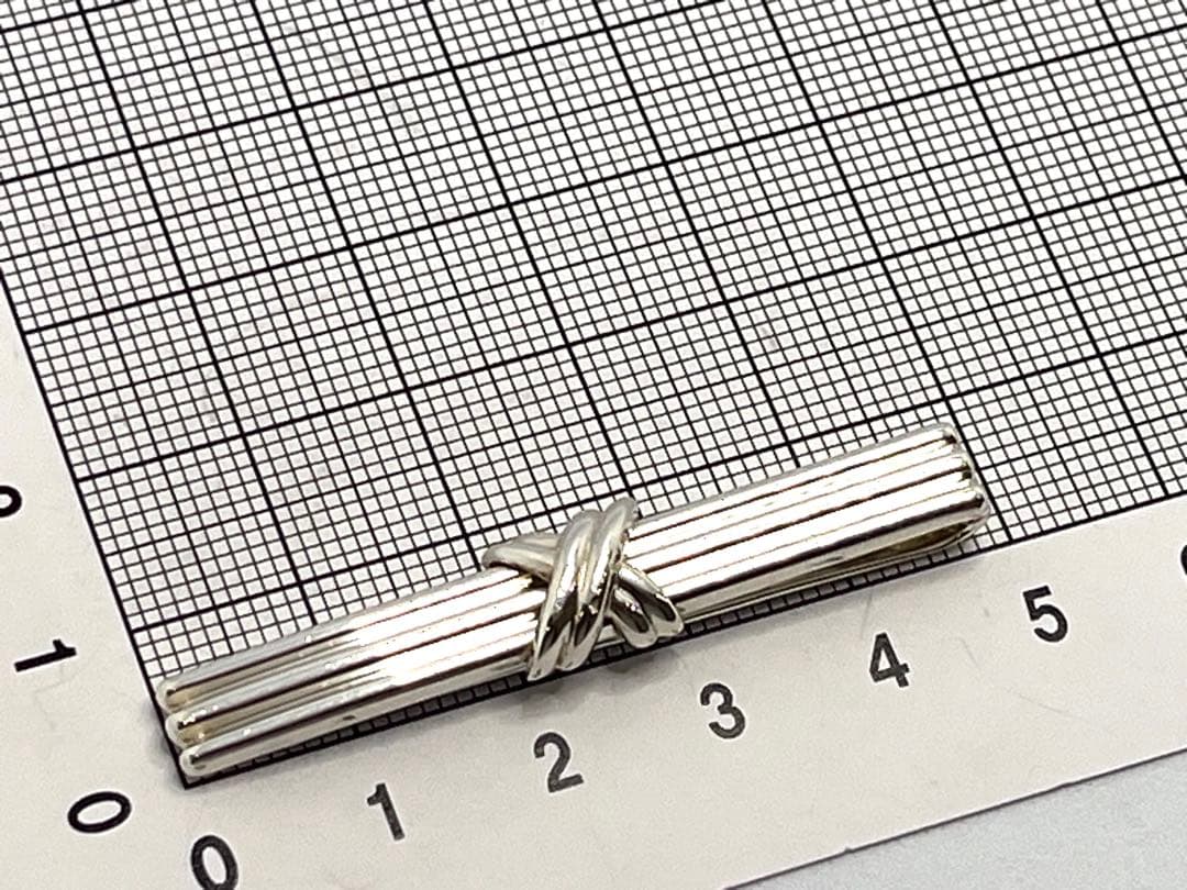 c833 美品　ティファニー　1992 シグネチャー　ネクタイピン　925