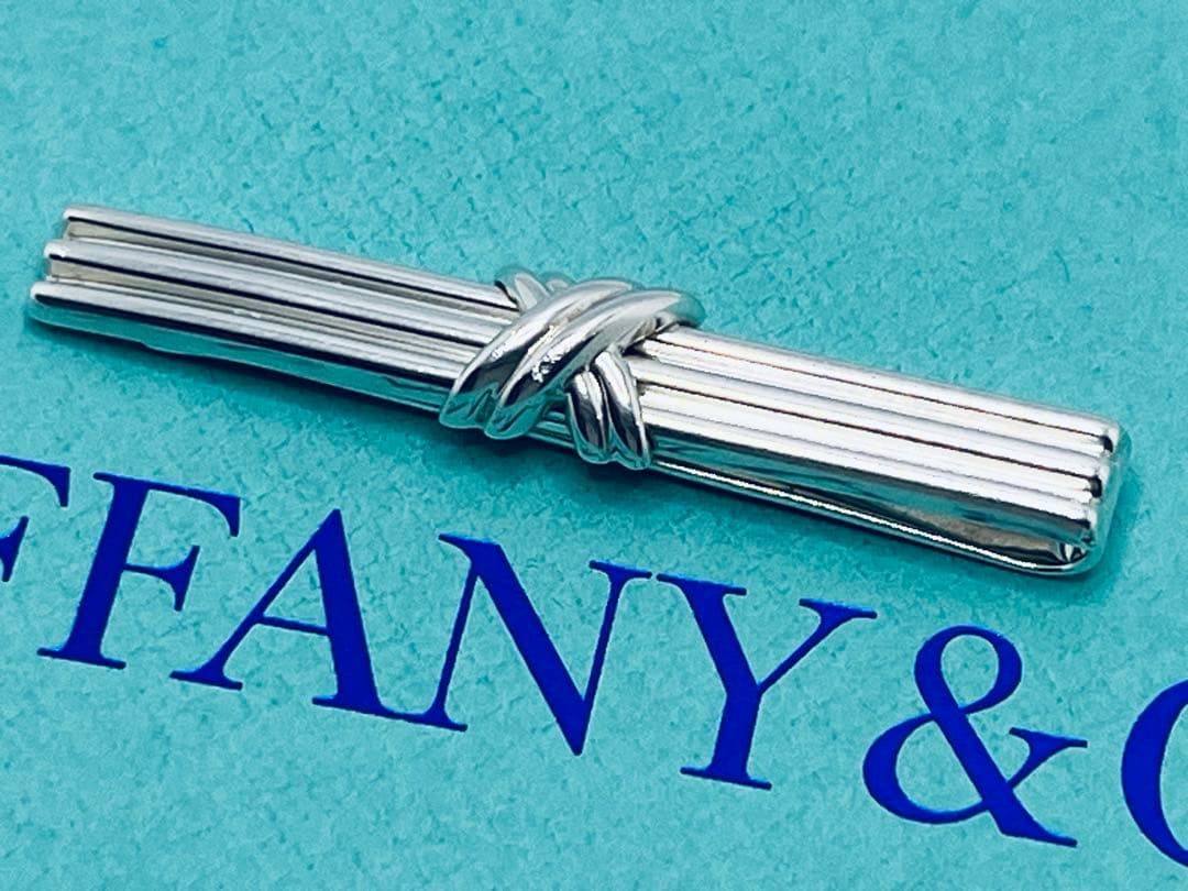 c833 美品　ティファニー　1992 シグネチャー　ネクタイピン　925