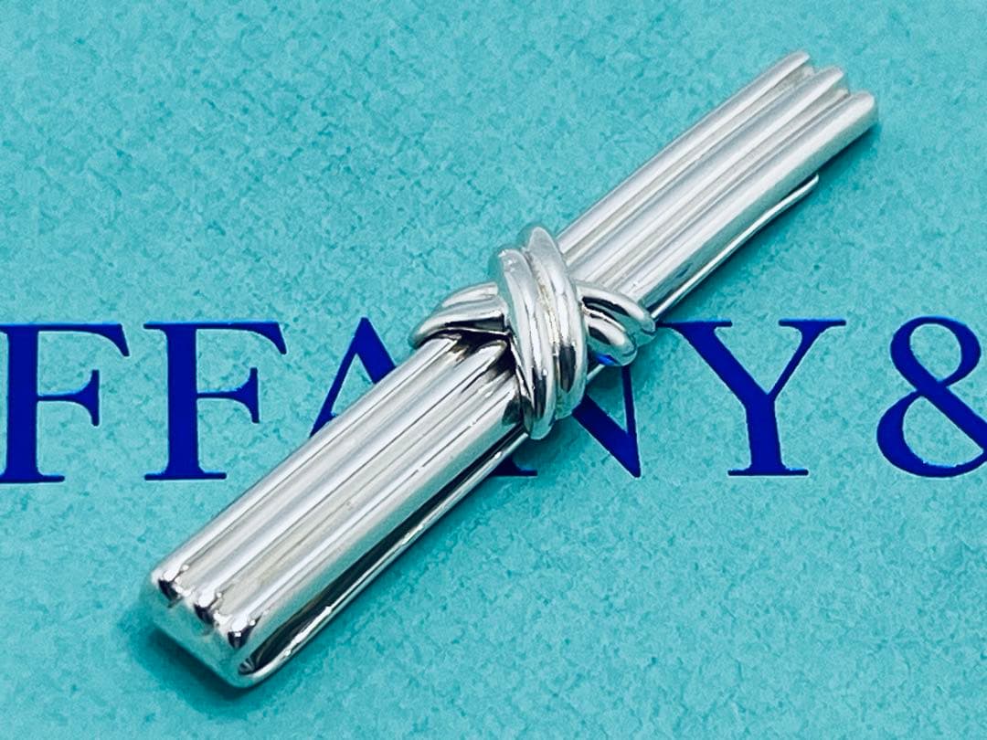 c833 美品　ティファニー　1992 シグネチャー　ネクタイピン　925