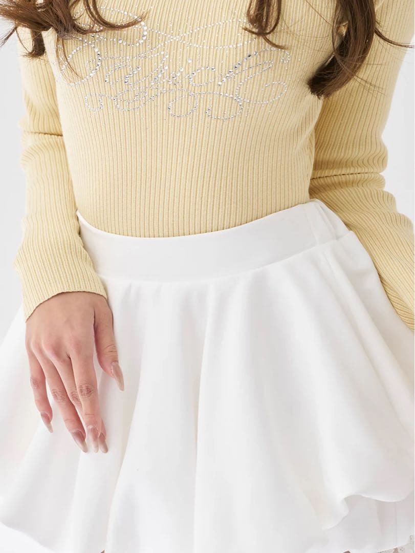 【超美品】Darich ボリュームバルーンミニスカート ホワイト FREE