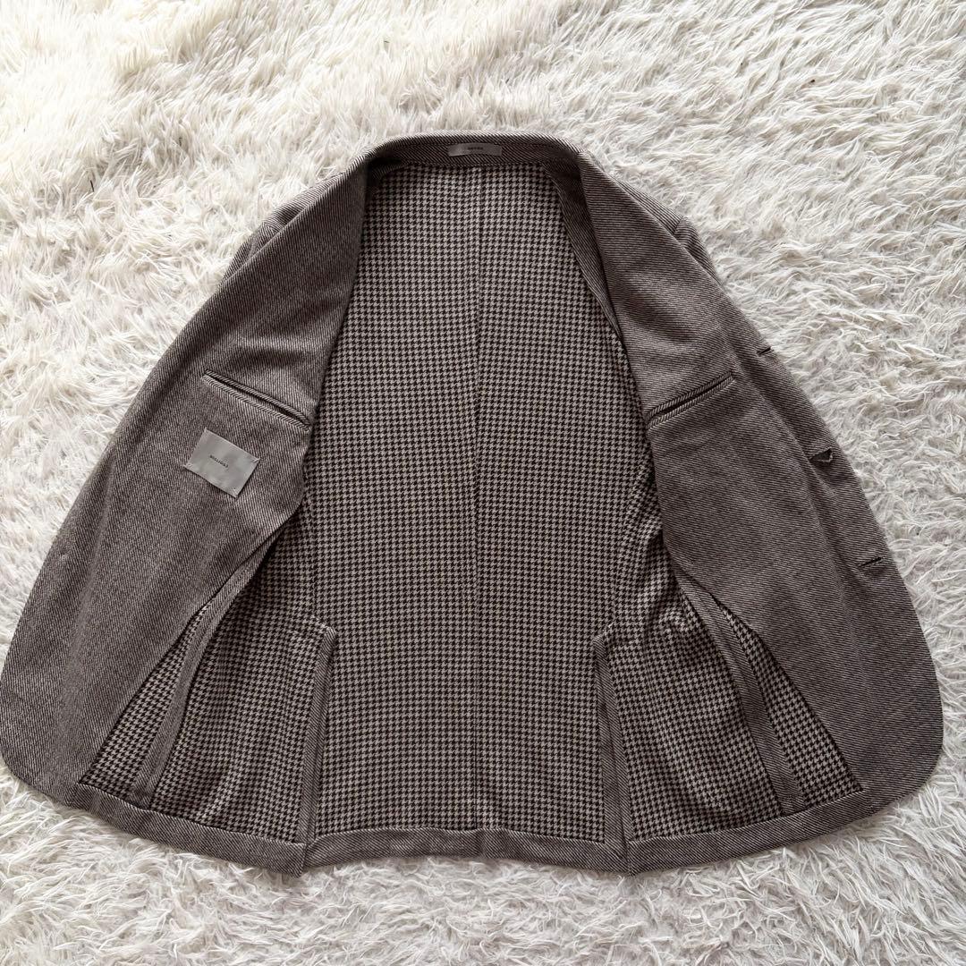 <美品>BOGLIOLI dover ブラウン ウール ジャージ ジャケット46