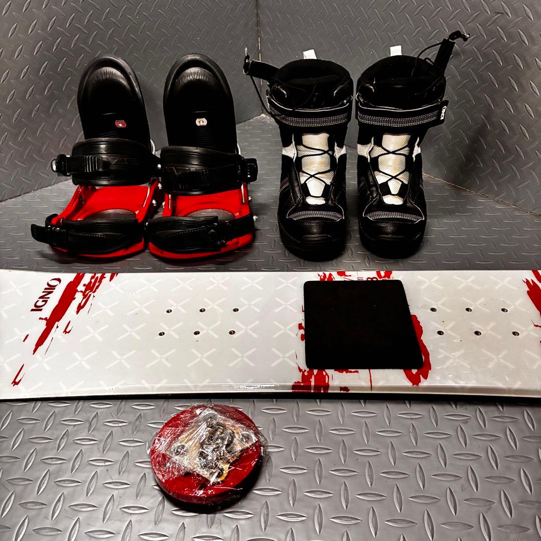 【キッズボード】オール IGNIO スノーボード ブーツ付き ３点セット