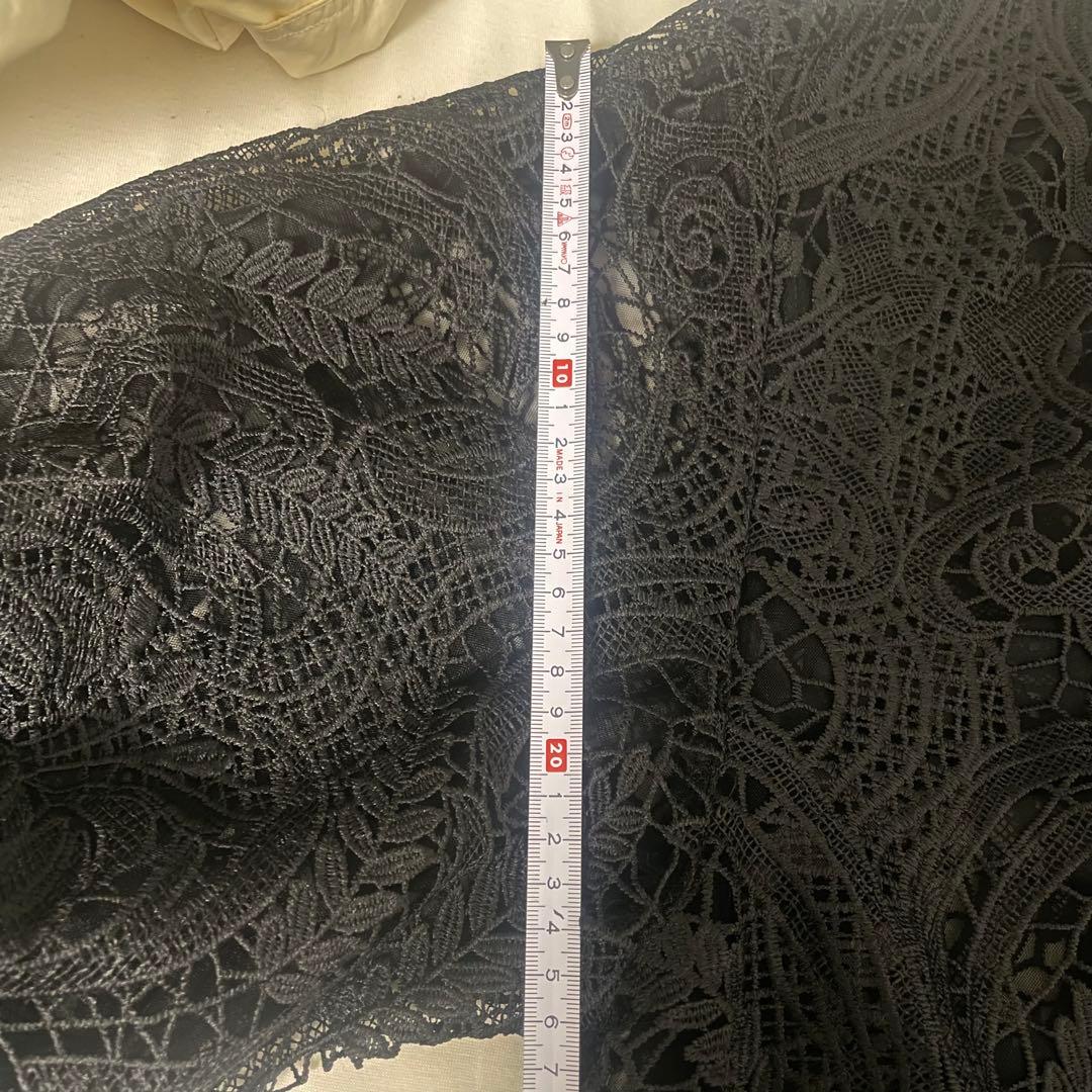 ANDREA & Co. ブラックレースロングコート