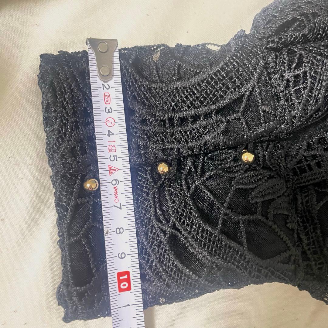 ANDREA & Co. ブラックレースロングコート