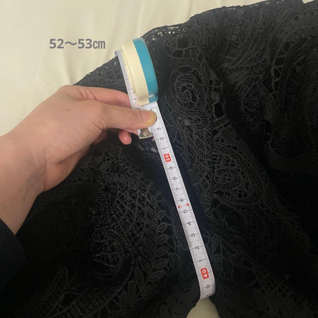 ANDREA & Co. ブラックレースロングコート