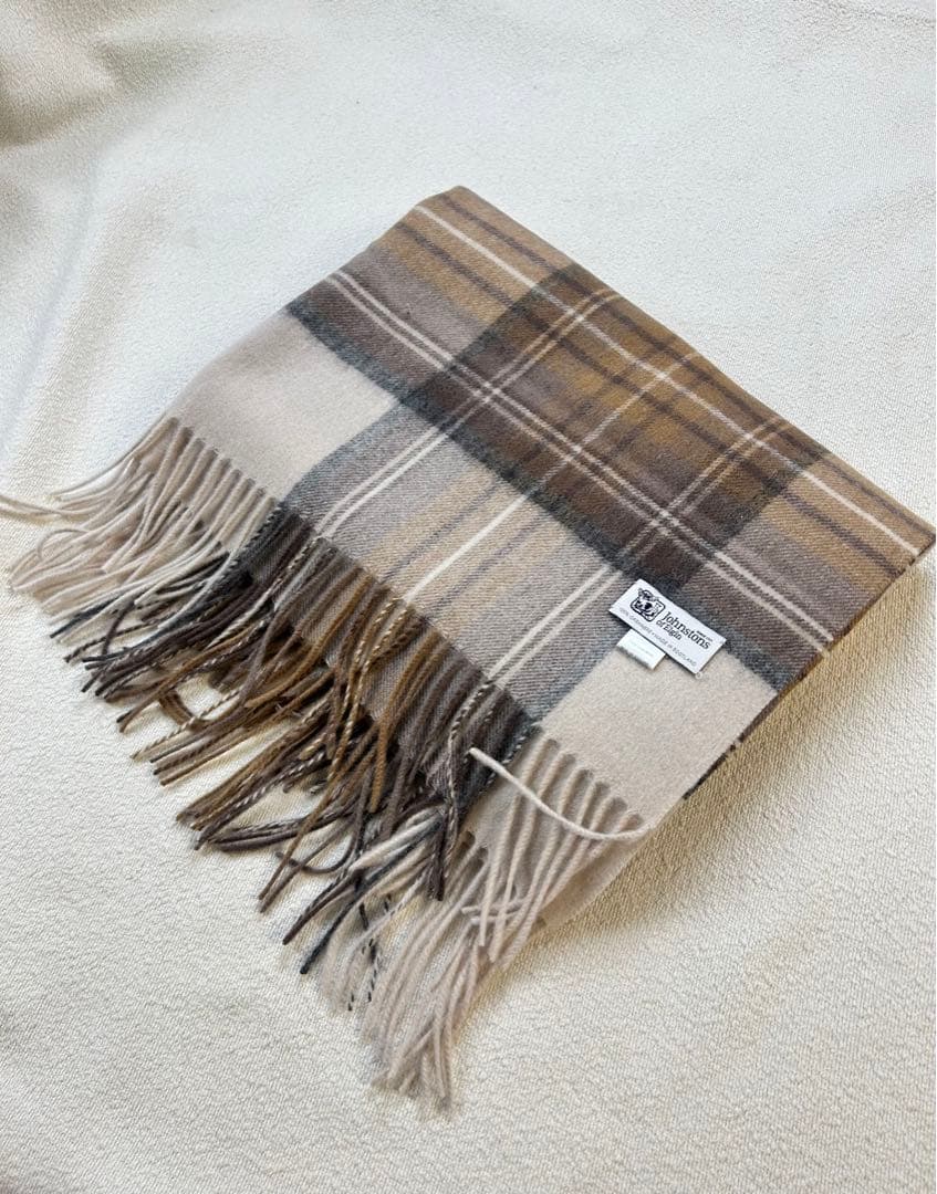 Johnstons of Elgin カシミヤ　大判ストール 正規品