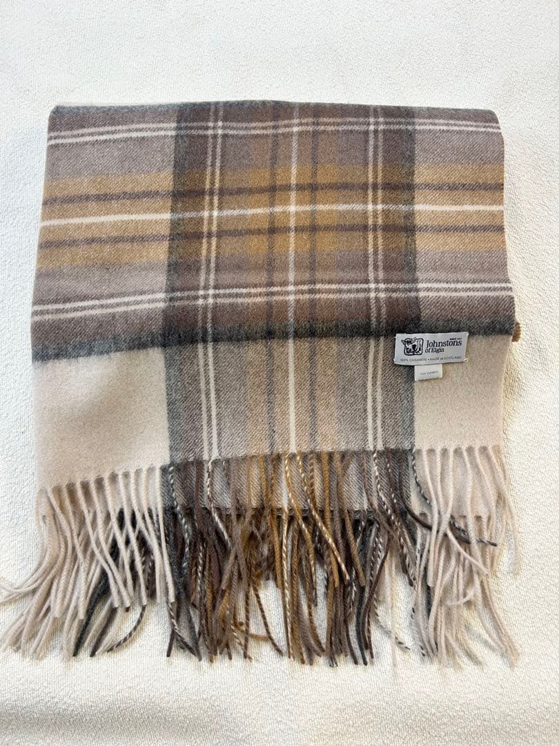 Johnstons of Elgin カシミヤ　大判ストール 正規品