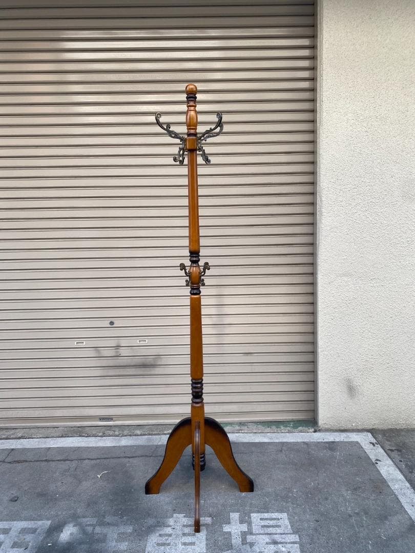 U020◆クラシックポールハンガー 北欧レトロ ヴィンテージ ハンガーラック