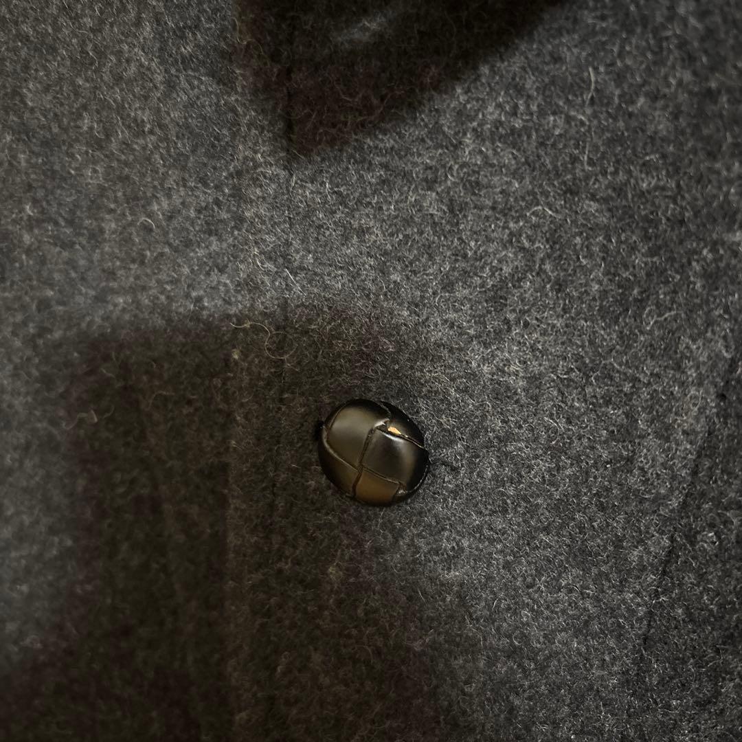 DANTON ウールモッサ　ジャケット　ダークグレー　38