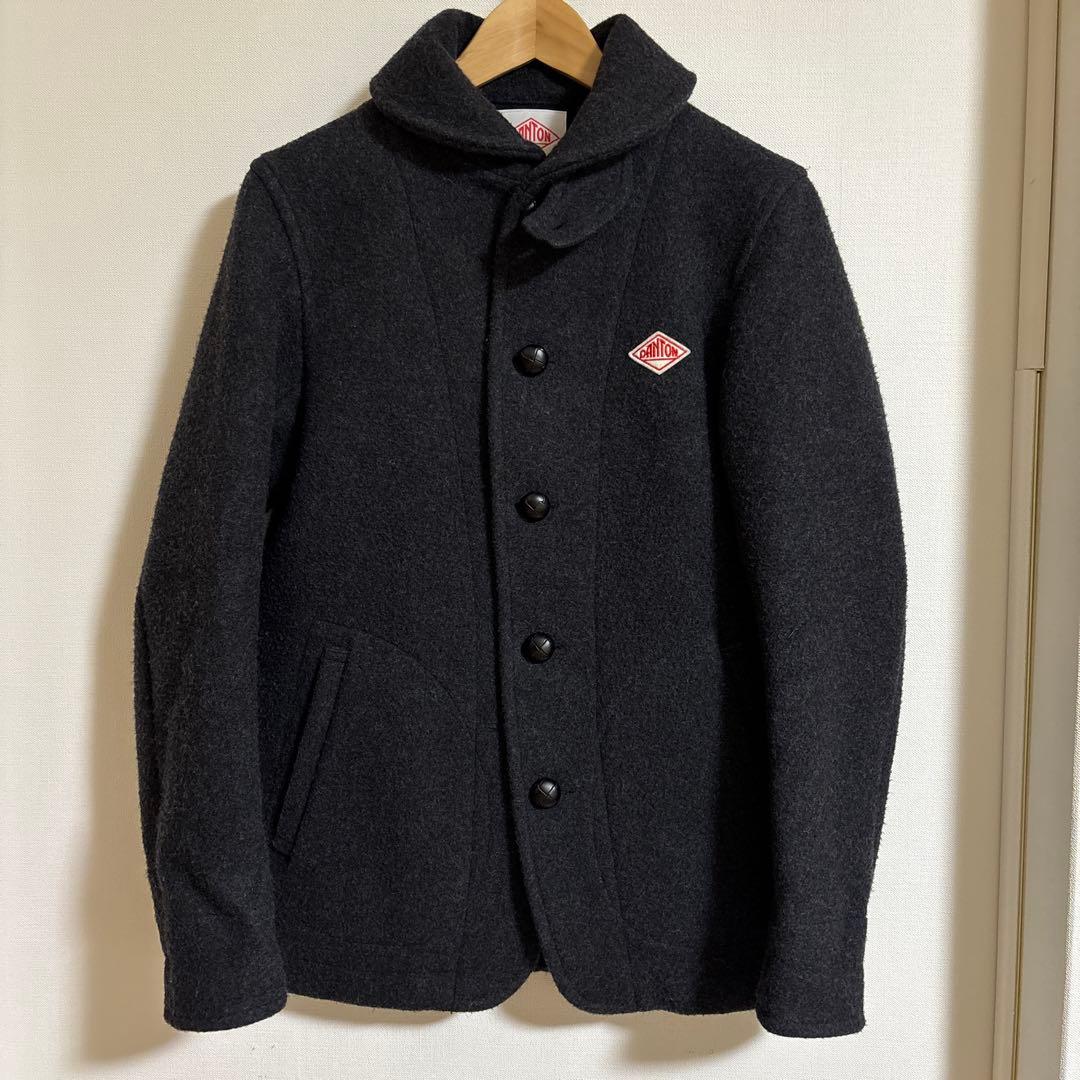 DANTON ウールモッサ　ジャケット　ダークグレー　38