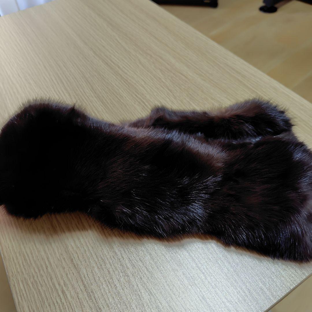 SOBOL ソボル　ロシアンセーブル　マフラー　ブラウン